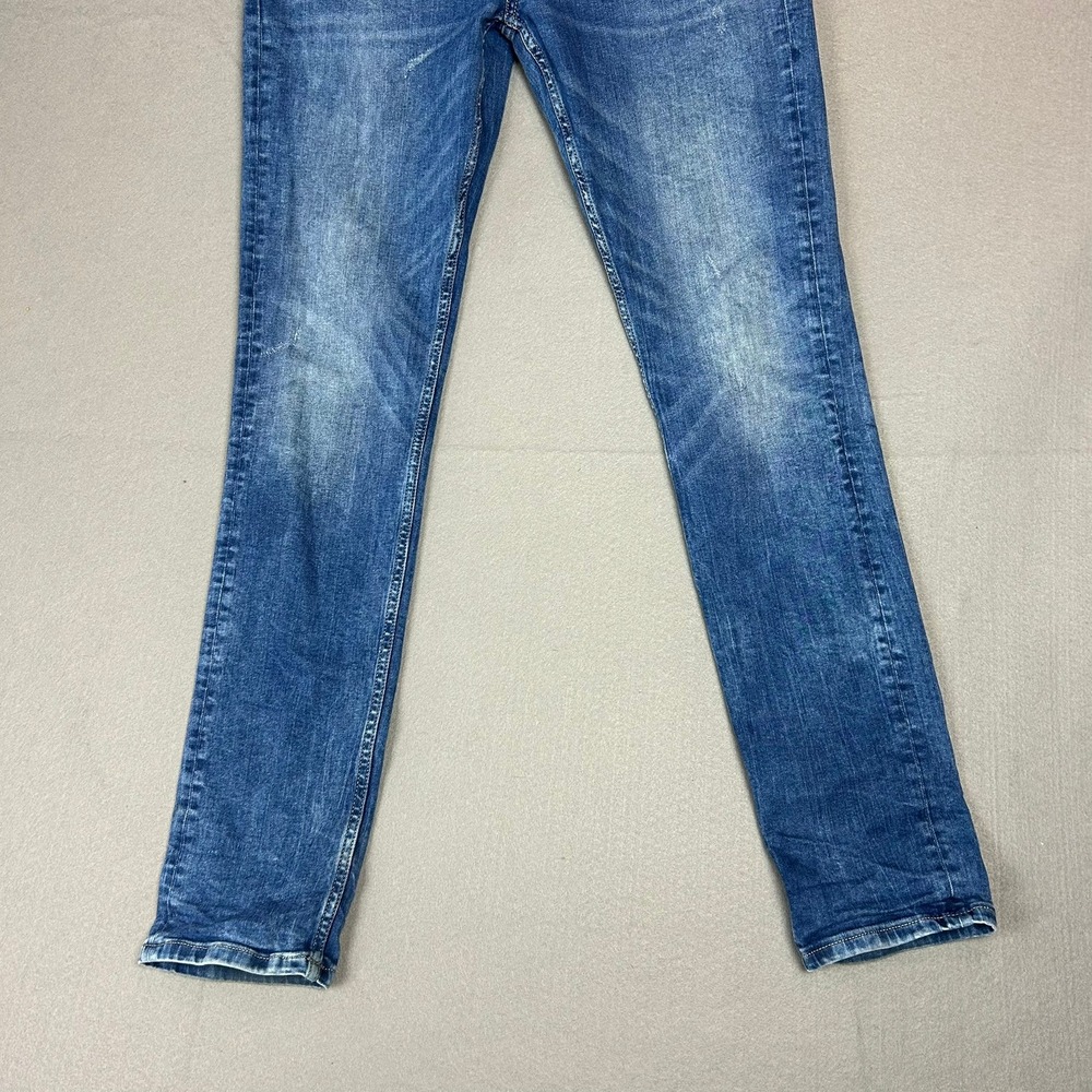 Jack & Jones Jeans Glenn Slim Fit Stretch Mens 32x34 Medium Blue Denim - Picture 15 of 16